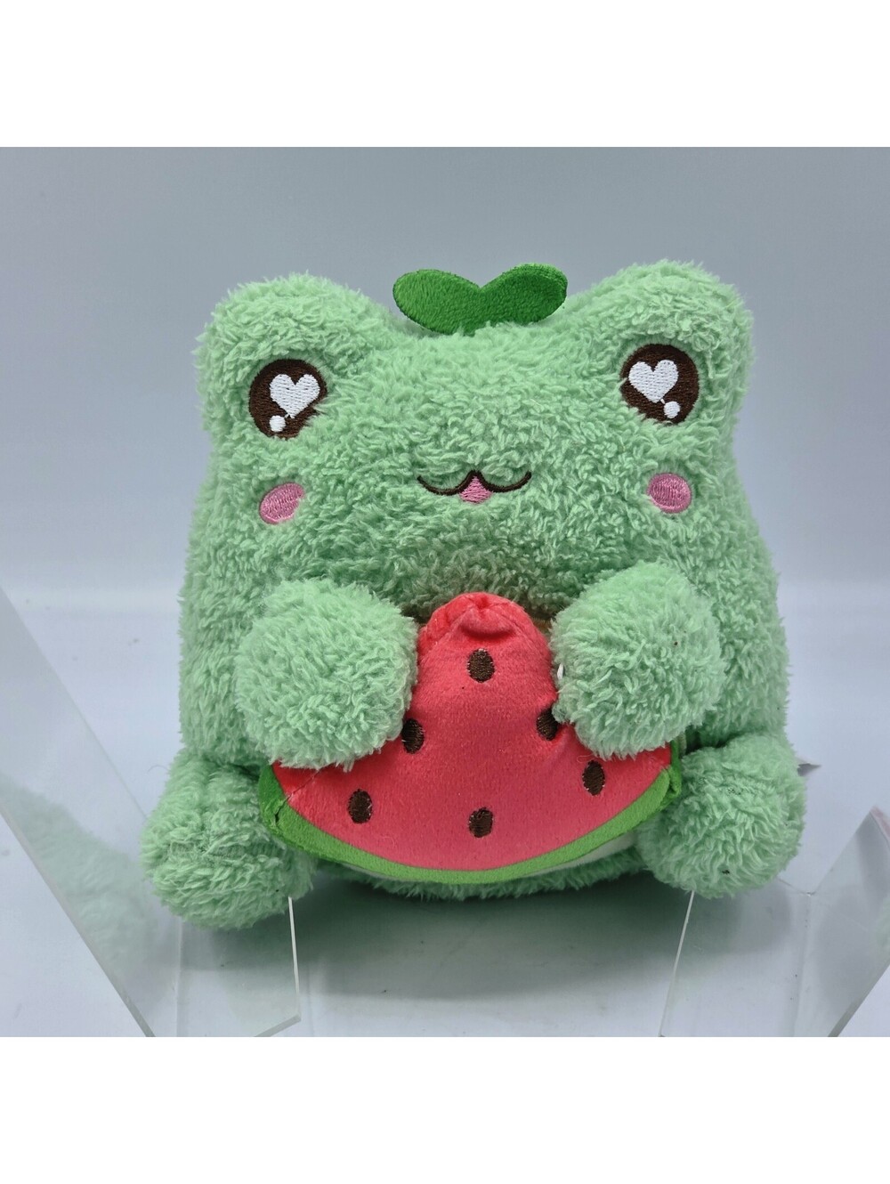 Cuddle Barn Frog Watermelon Scented Stuffed Animal Kawaii Cute Plush Goals 6”